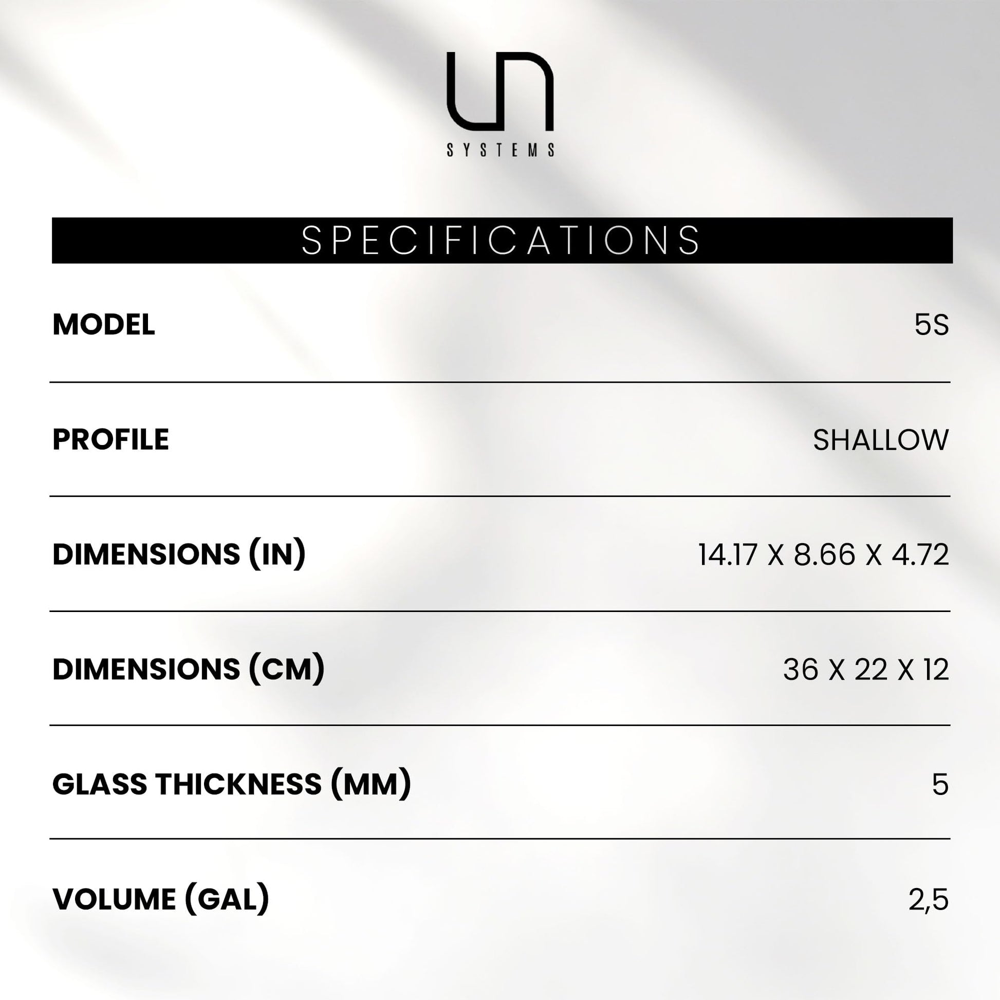 Nature Systems Ultra Clear Rimless Aquarium