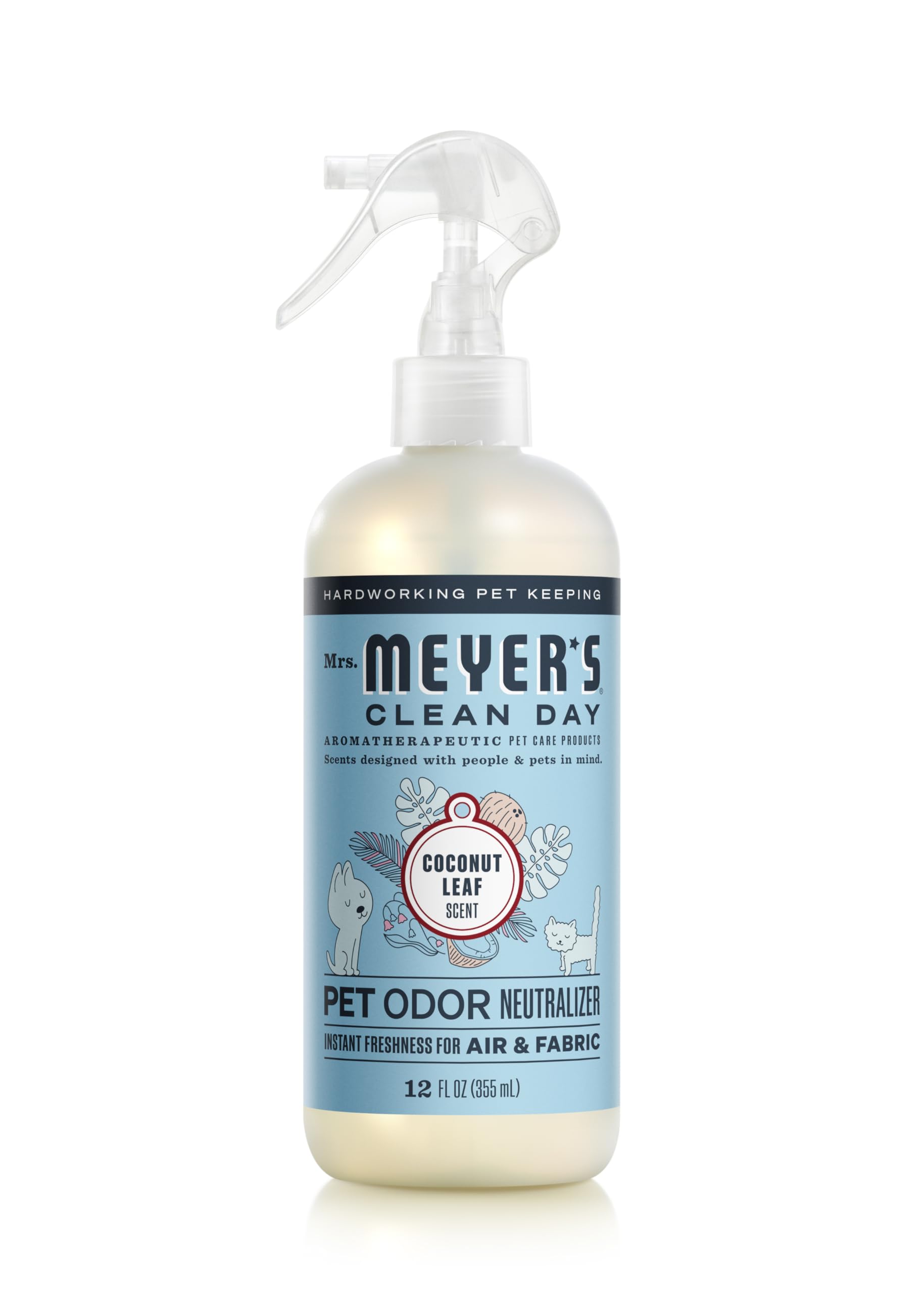 MRS. MEYER'S CLEAN DAY Pet Odor Neutralizer, Coconut Leaf Scent, 12oz