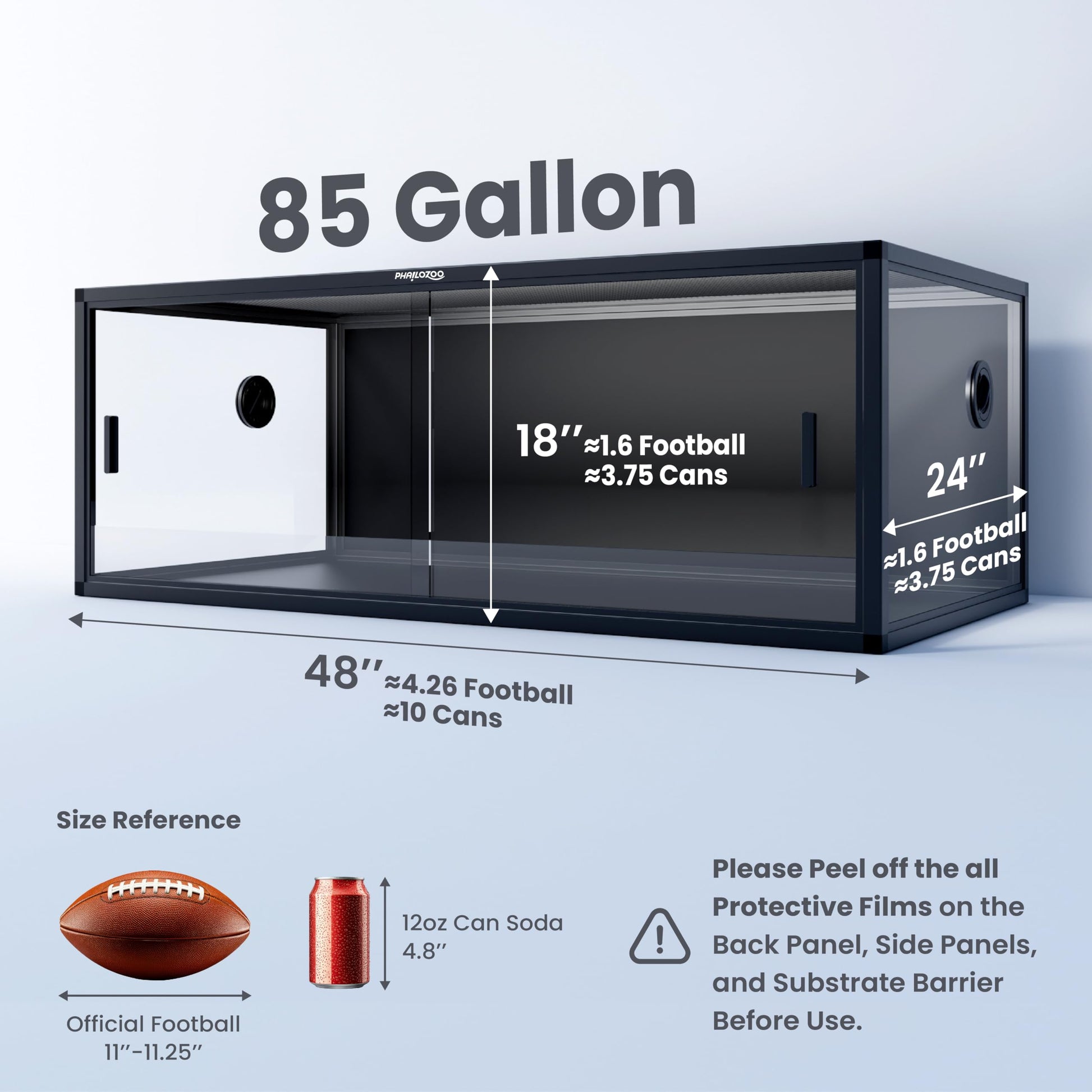 85 Gallon Reptile Tank