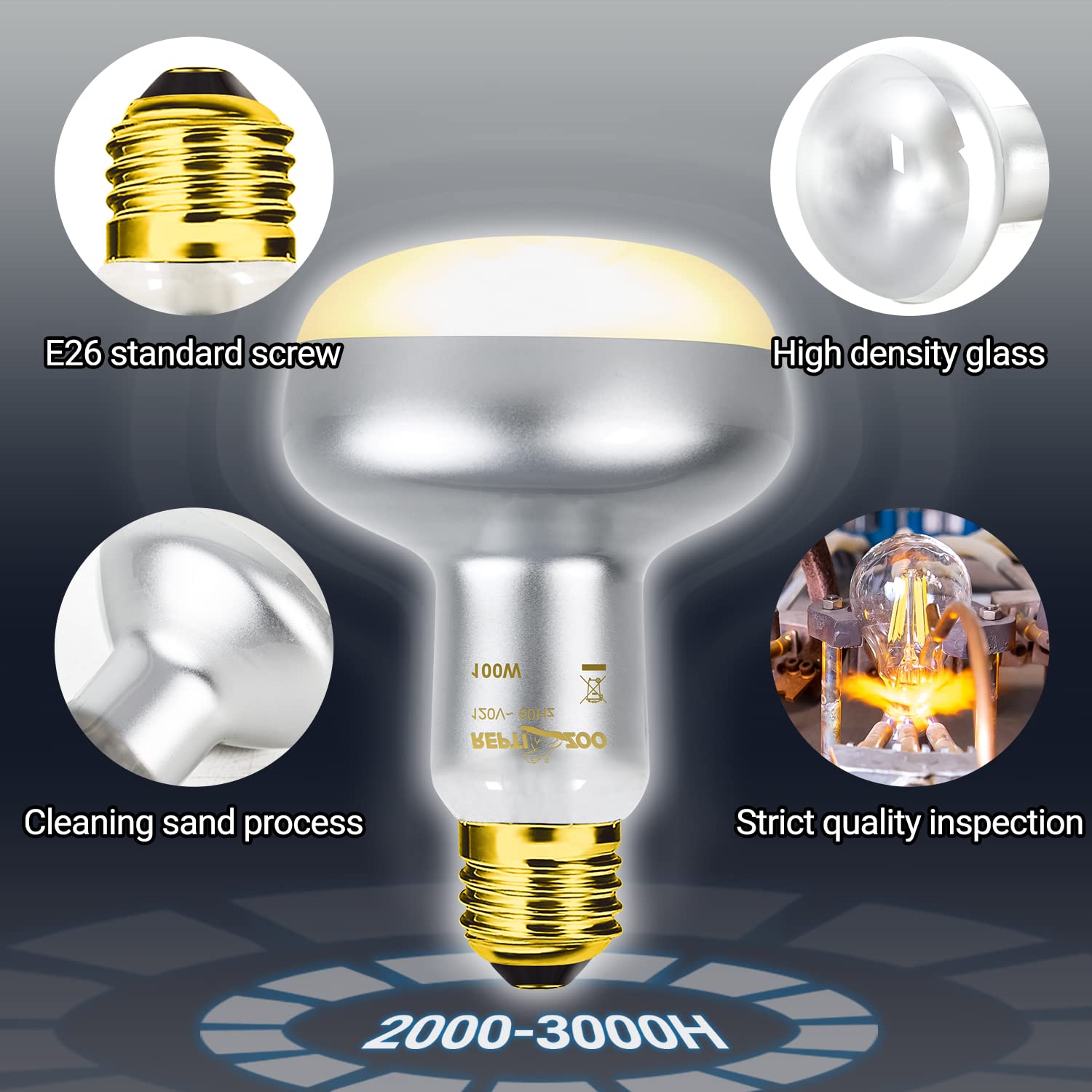 2 Pack Heat Lamp 100W