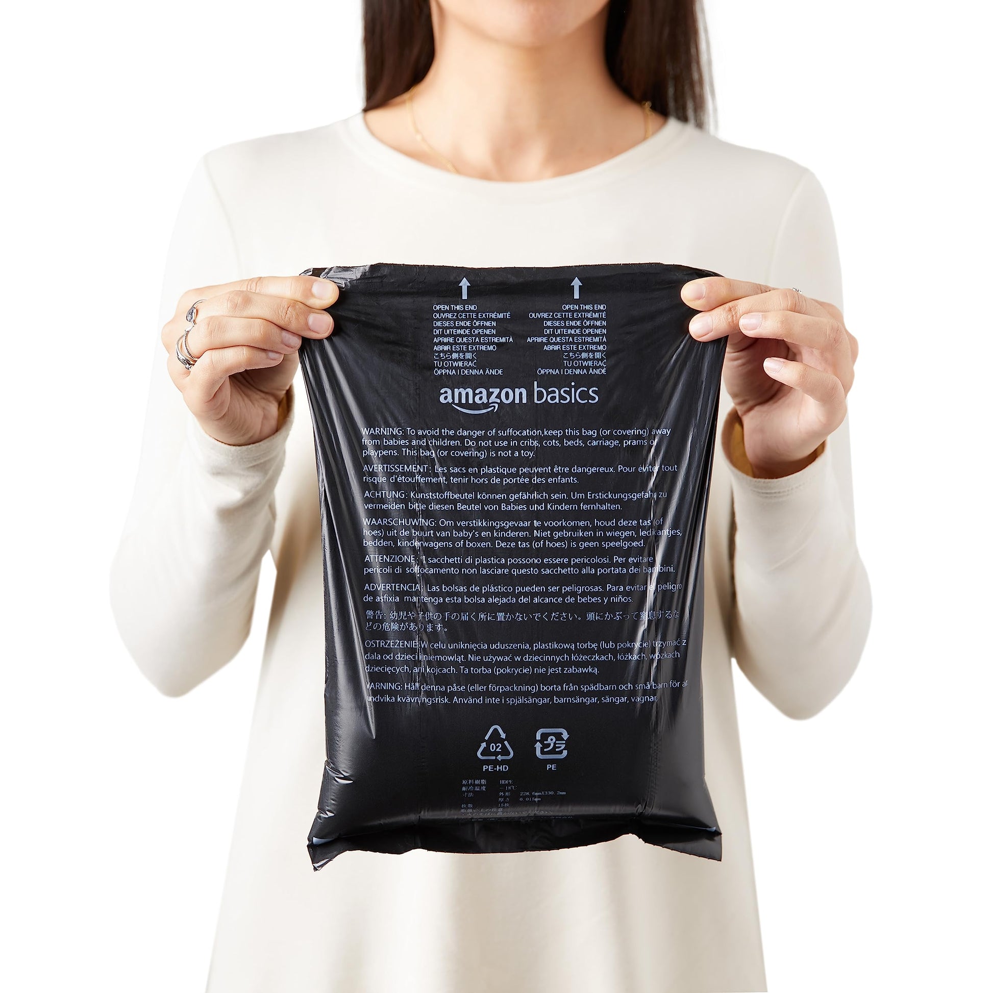 Dog Poop Leak Proof Bags with Dispenser and Leash Clip