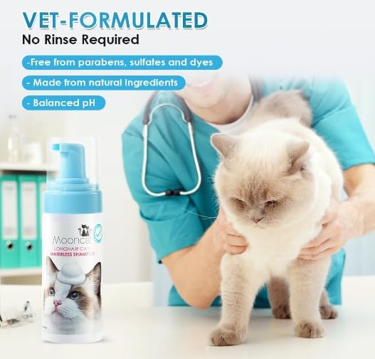 Waterless Cat Shampoo for Longhair Cats