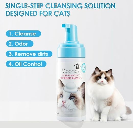 Waterless Cat Shampoo for Longhair Cats