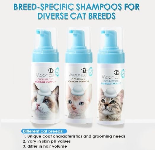 Waterless Cat Shampoo for Longhair Cats