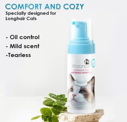 Waterless Cat Shampoo for Longhair Cats