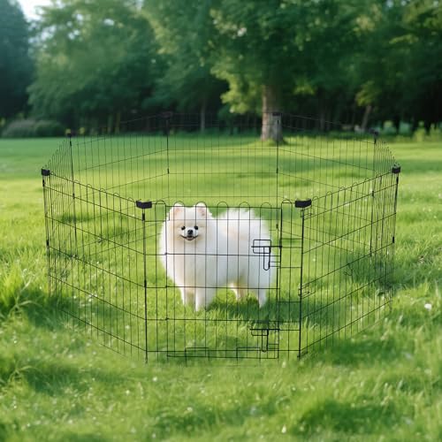 Foldable Octagonal Metal Exercise Puppy / Dog Playpen