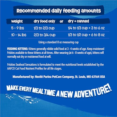 Purina Friskies Dry Cat Food Seafood Sensations 22 lb.