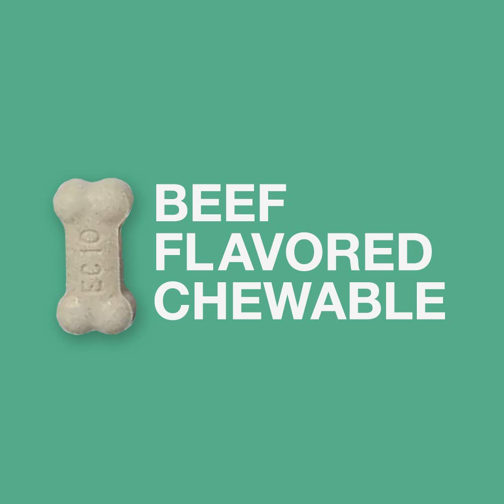 Chewable Quad Dewormer for Small Dogs, 2-25 lbs