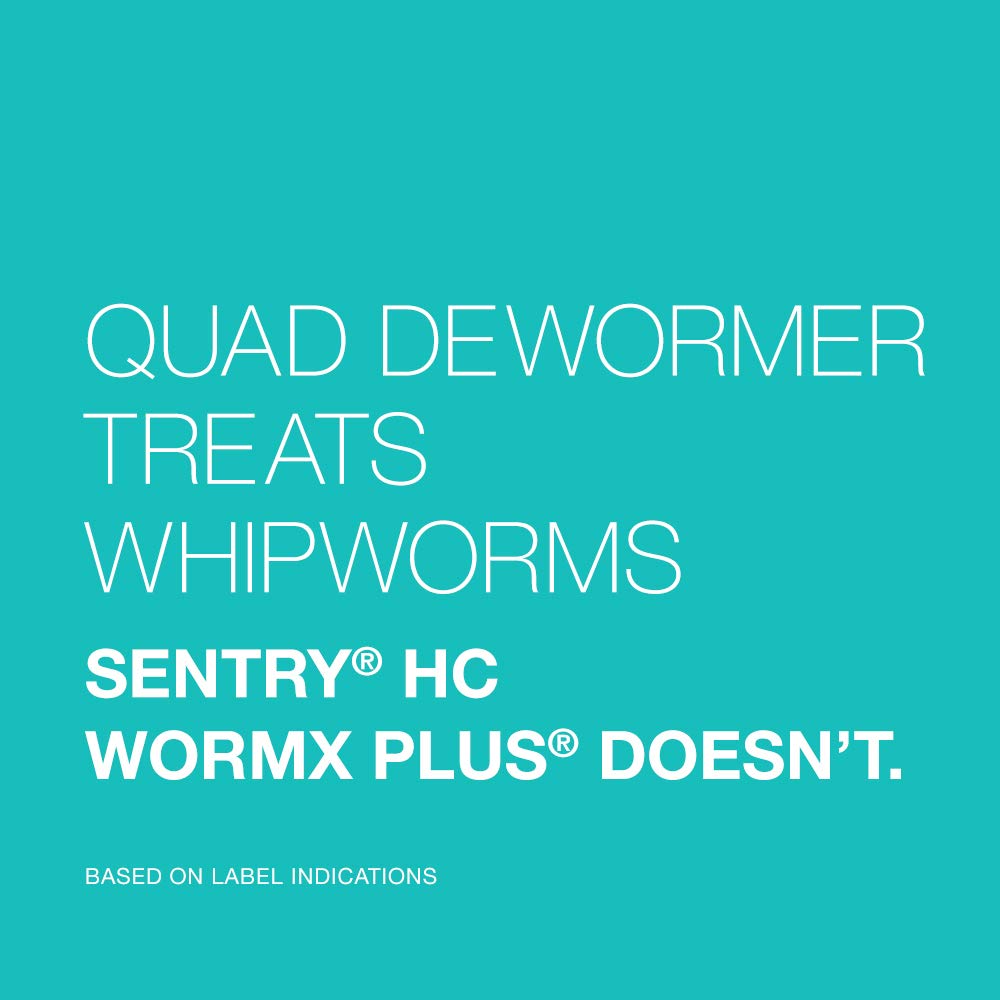 Chewable Quad Dewormer for Small Dogs, 2-25 lbs