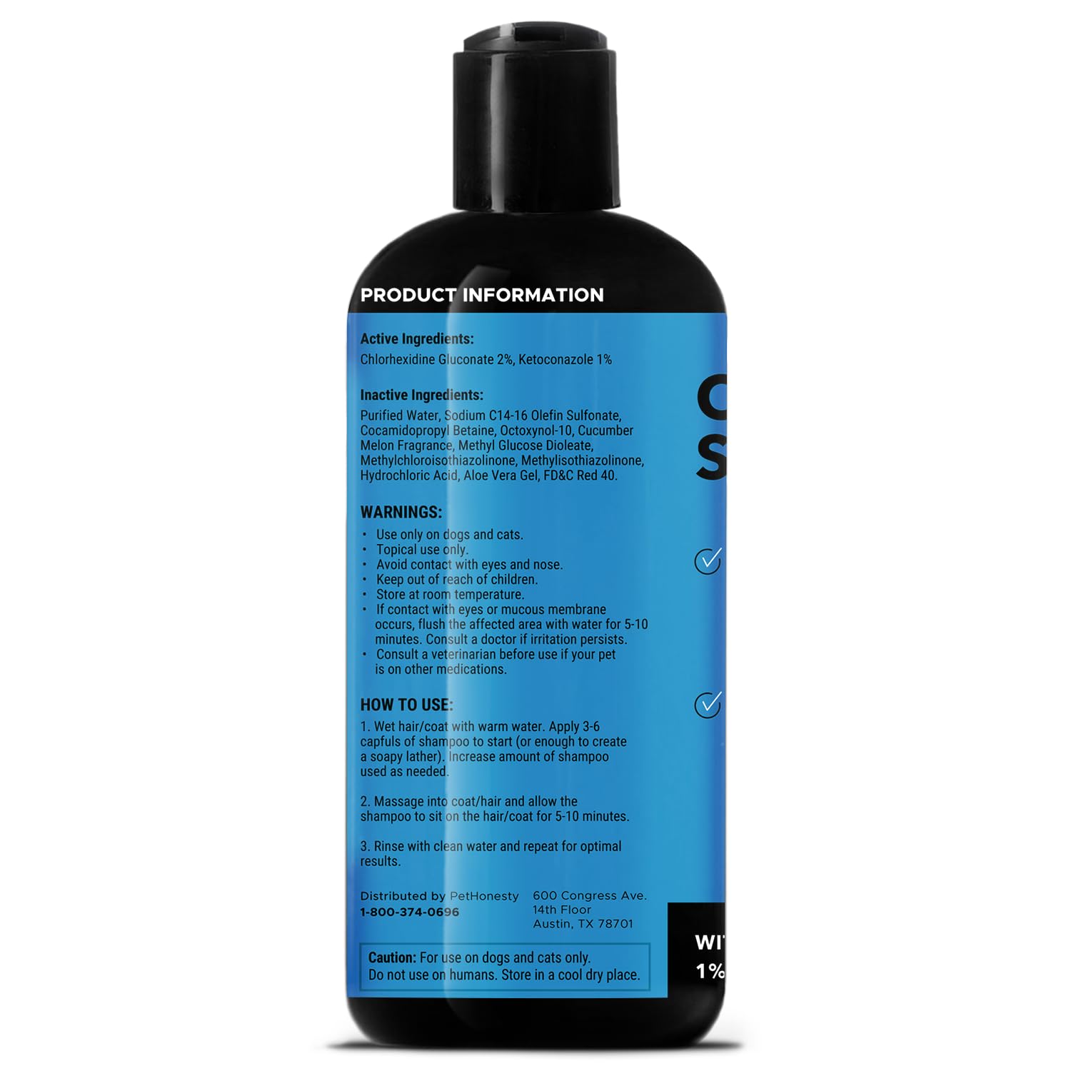 Chlorhexidine Cat & Dog Seasonal Itch Relief Shampoo 16 oz