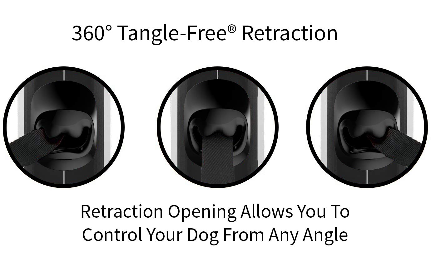 Tangle-Free Retractable Dog Leash | 16 ft Strong