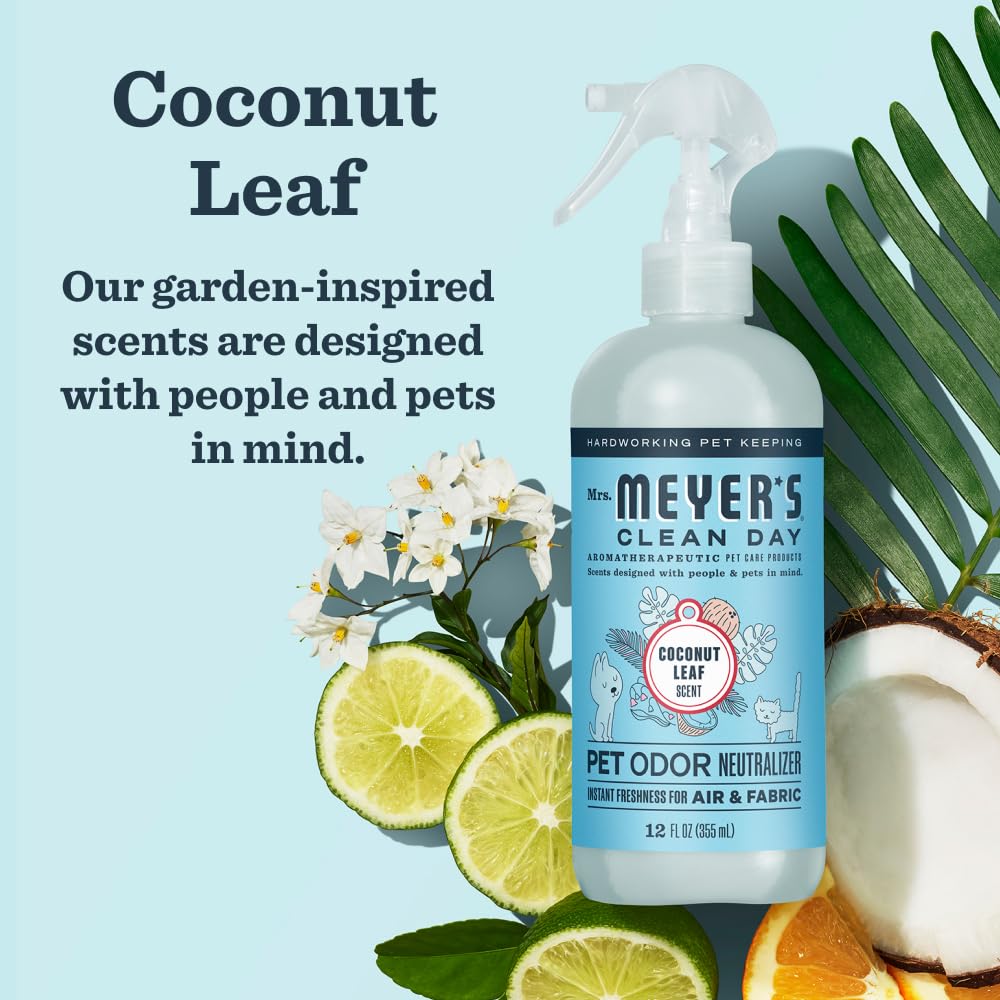 MRS. MEYER'S CLEAN DAY Pet Odor Neutralizer, Coconut Leaf Scent, 12oz