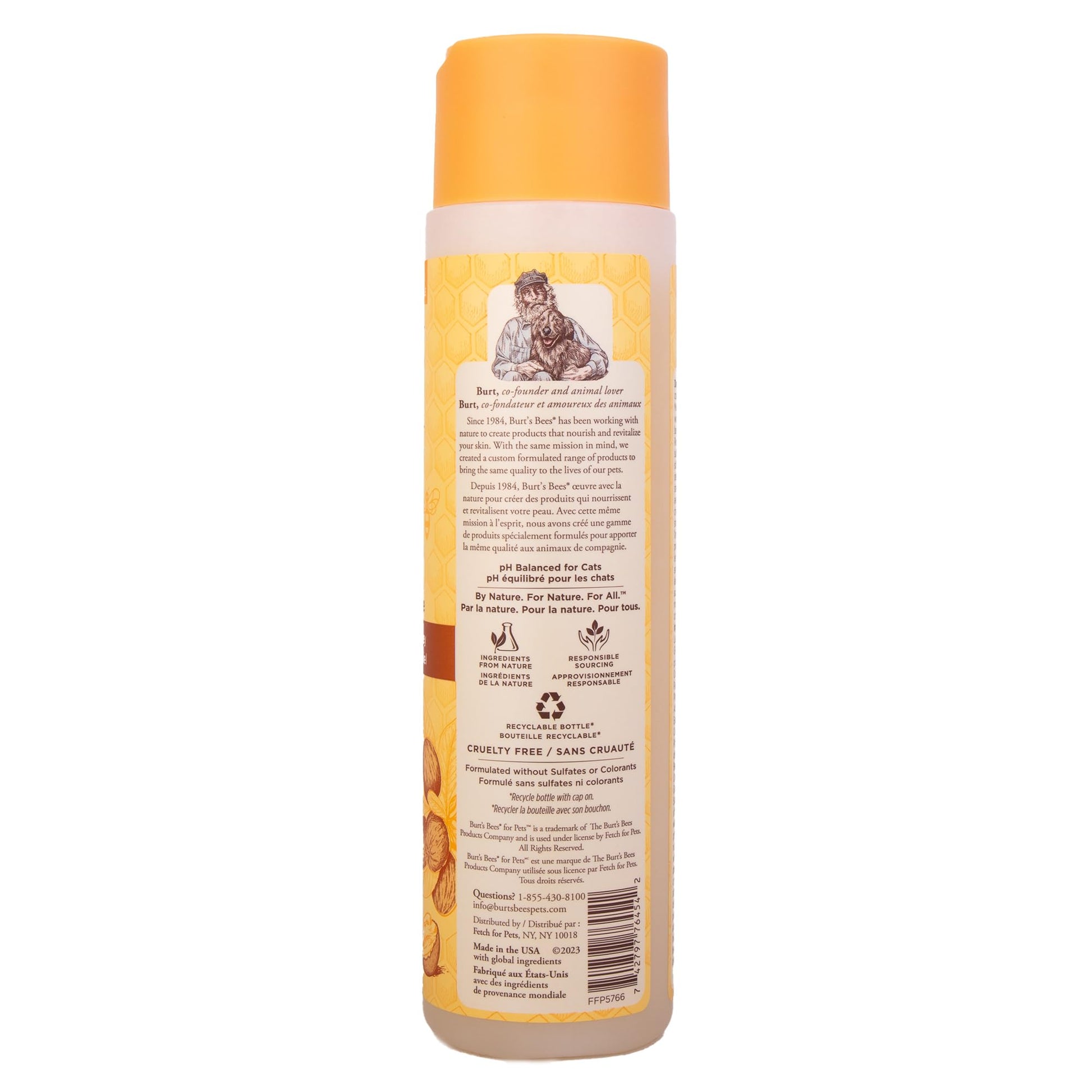 Burt's Bees for Pets Hypoallergenic Cat Shampoo with Shea Butter and Honey