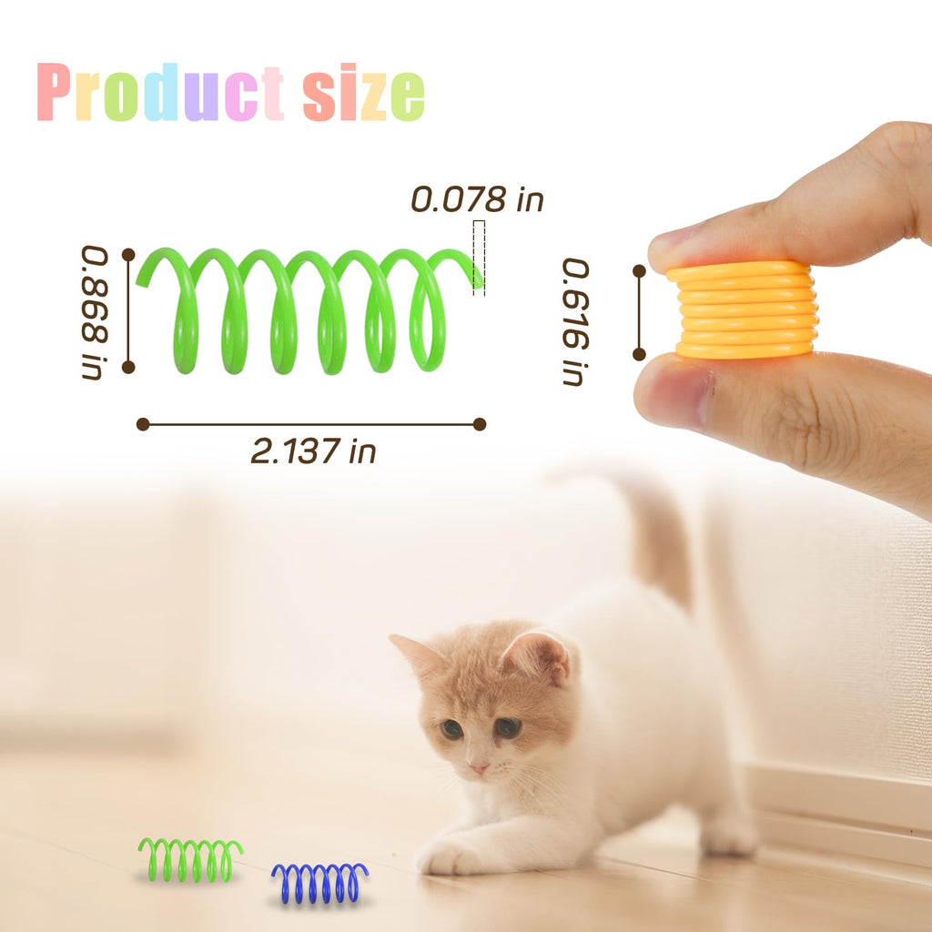 Cat Spiral Spring, 12 Pc Cat Creative Toy