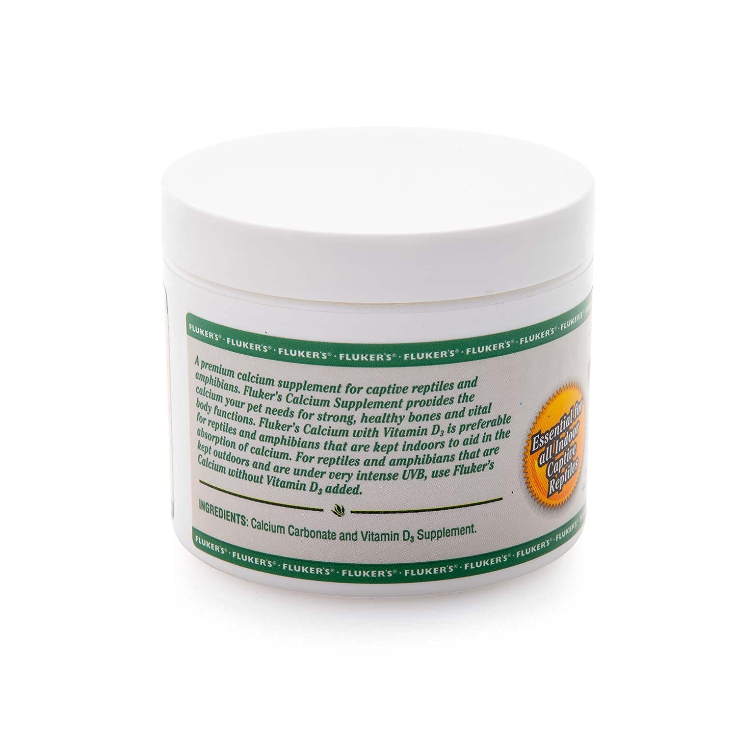 Calcium Reptile Supplement with added Vitamin D3, 4 oz.