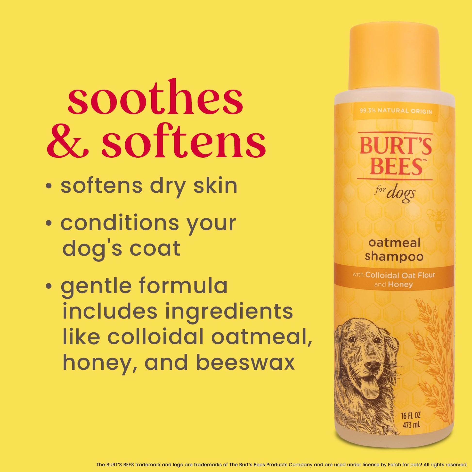 Burt's Bees for Pets Oatmeal Shampoo for Dogs