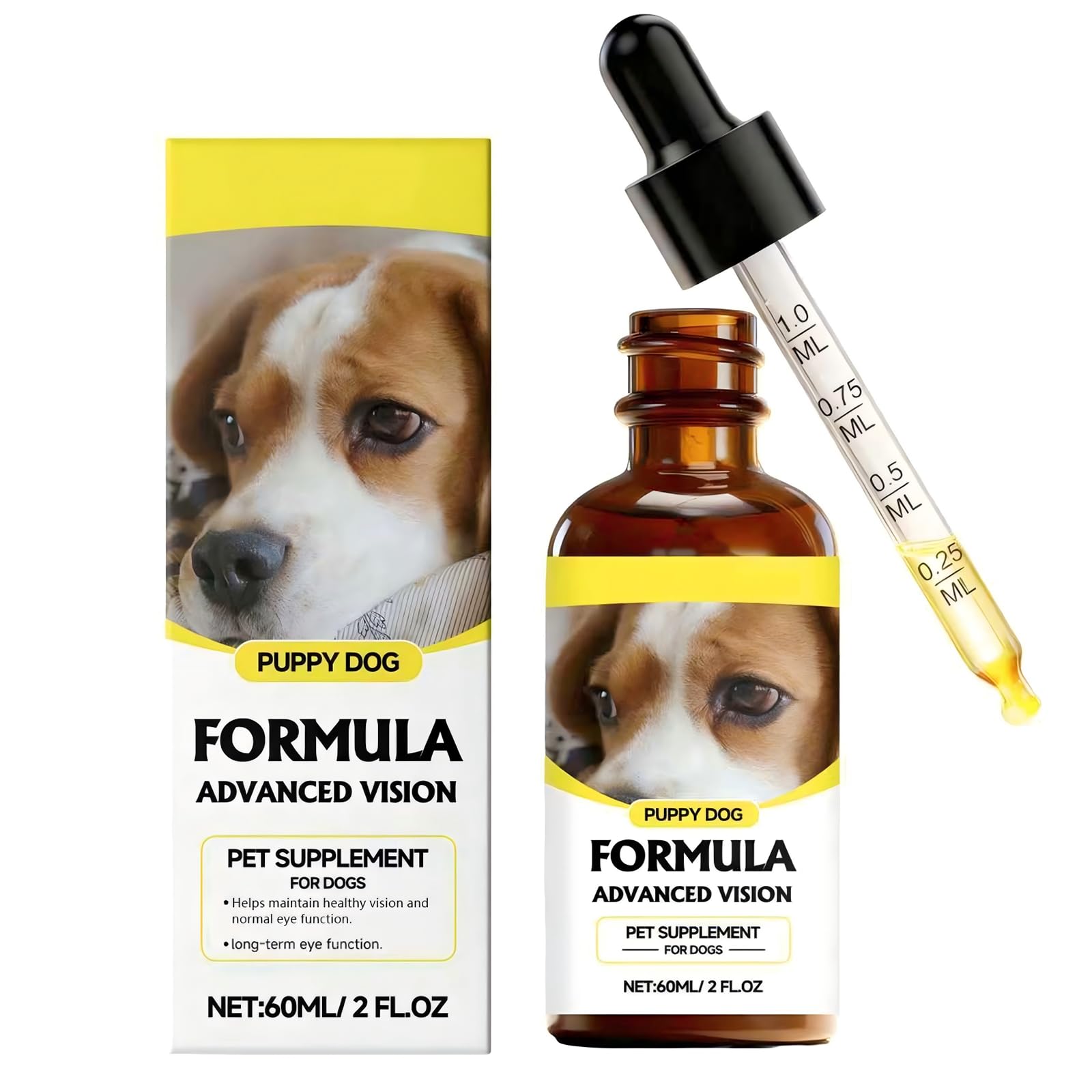 Advanced Vision Formula for Dogs – Liquid Eye & Vision Support Supplement –