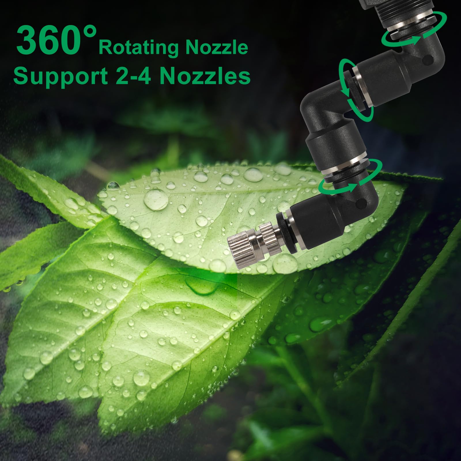 Humidifier for Tanks, Amphibians, and Rainforest Plants with Timer and Manual Spray Functions
