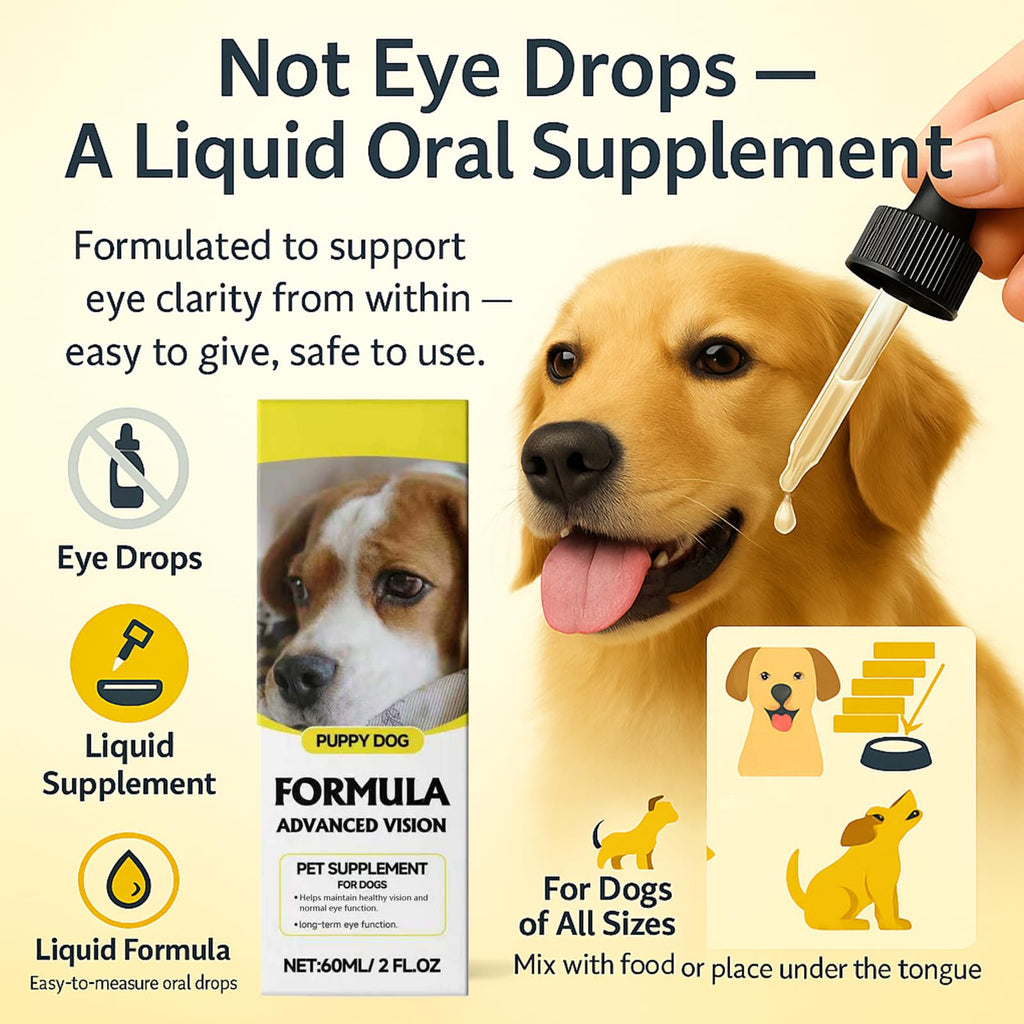 Advanced Vision Formula for Dogs – Liquid Eye & Vision Support Supplement –