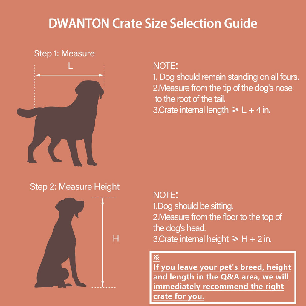 Dog Crate Furniture with Cushion, Wooden Kennel