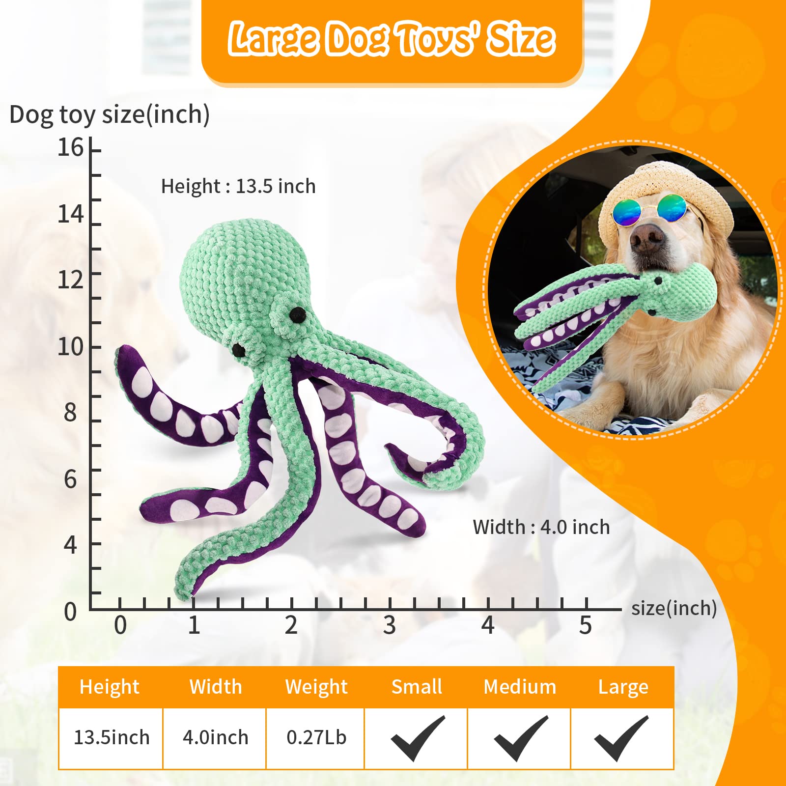 Large Squeaky Dog Toy