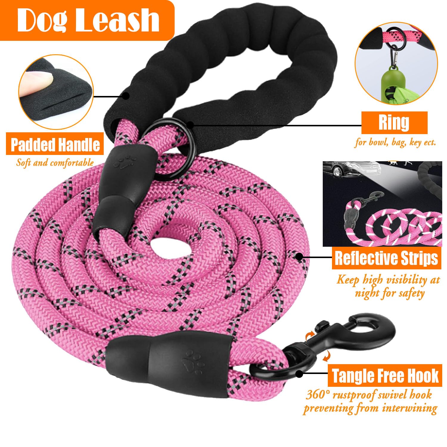 No Pull Dog Harness, Collar & Leash Set