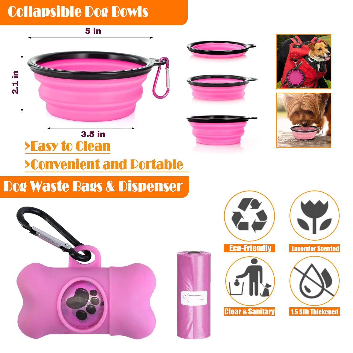 No Pull Dog Harness, Collar & Leash Set