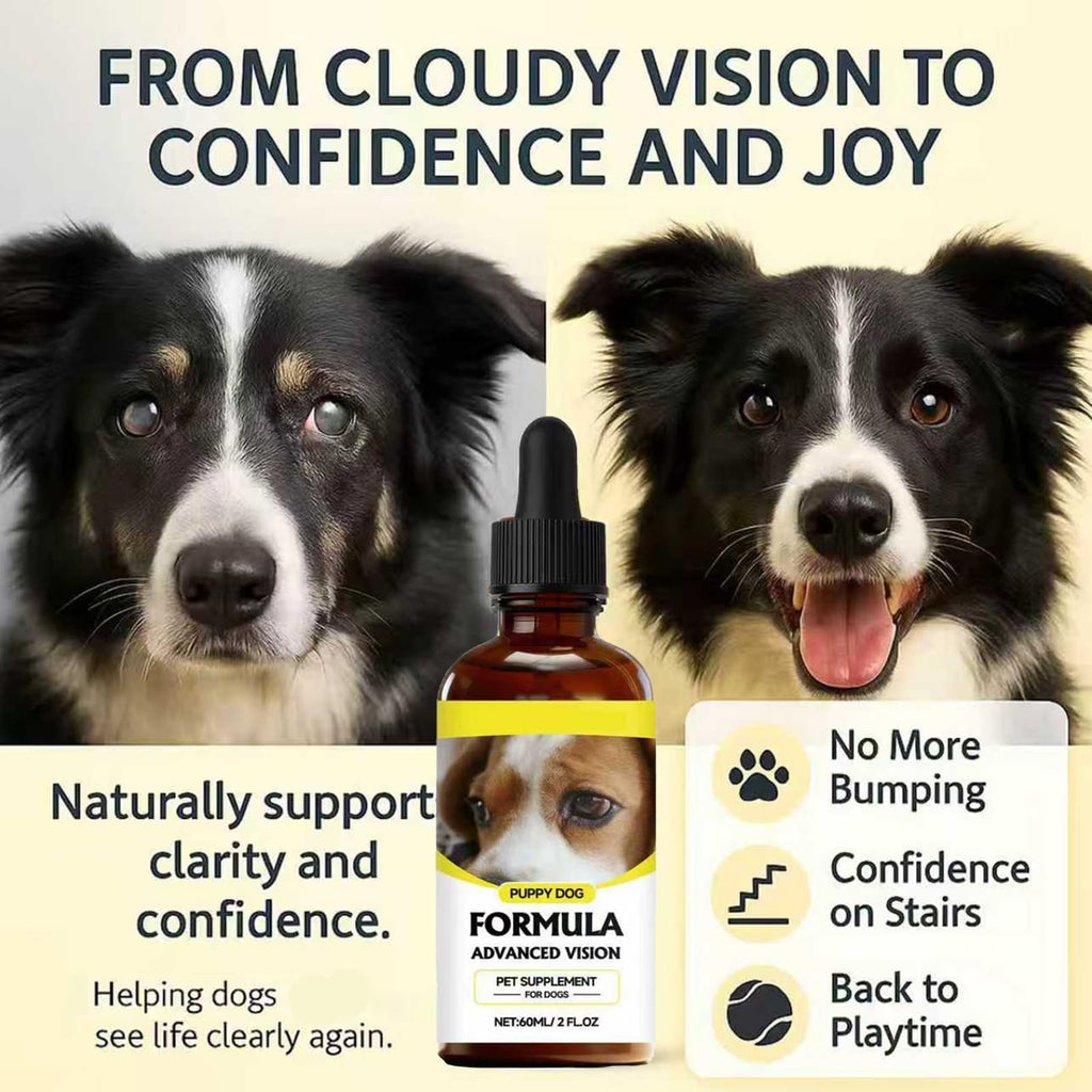 Advanced Vision Formula for Dogs – Liquid Eye & Vision Support Supplement –