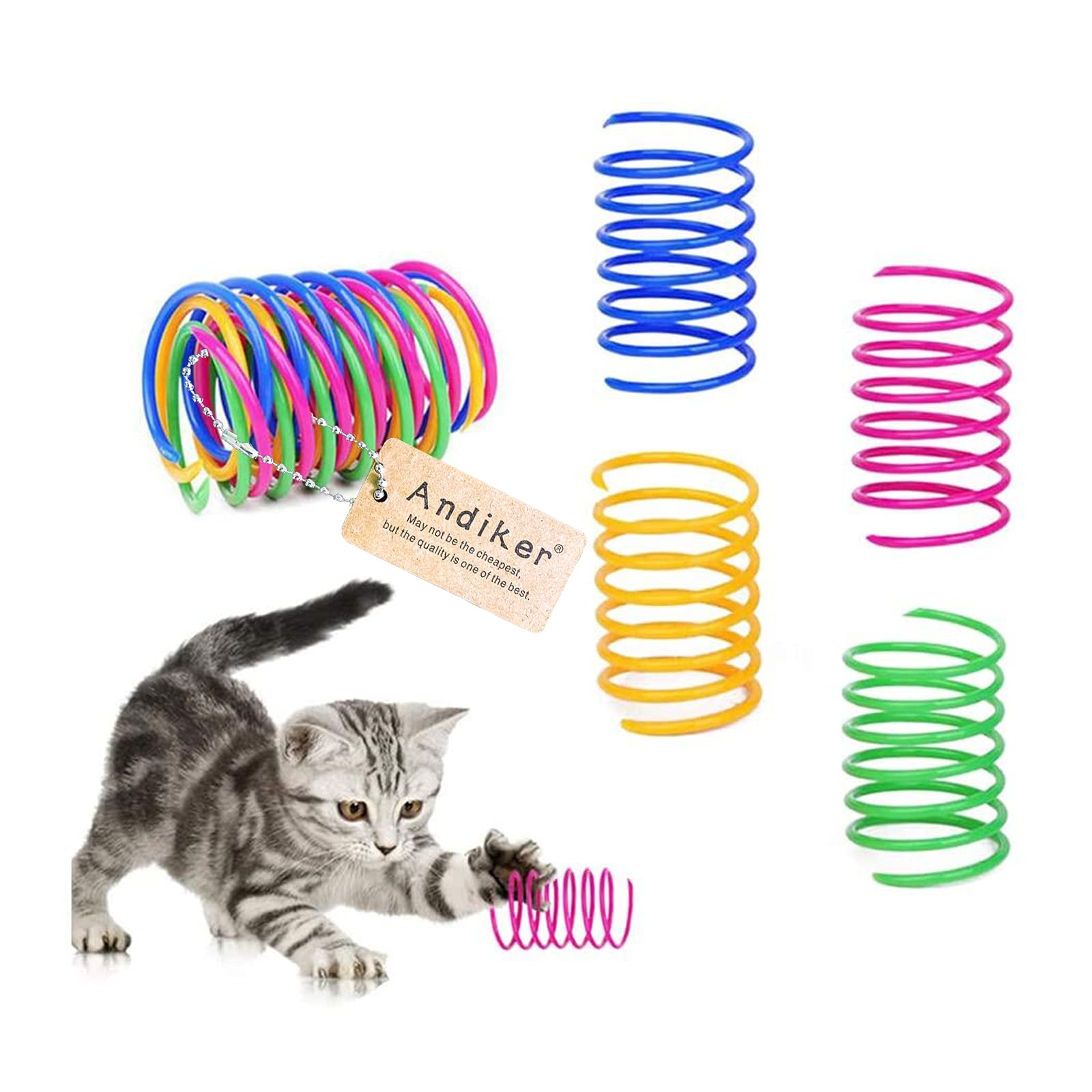 Cat Spiral Spring, 12 Pc Cat Creative Toy
