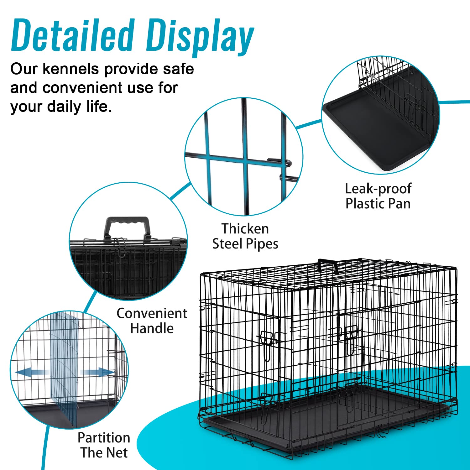 Dog Crate for Small Dogs 24 Inch