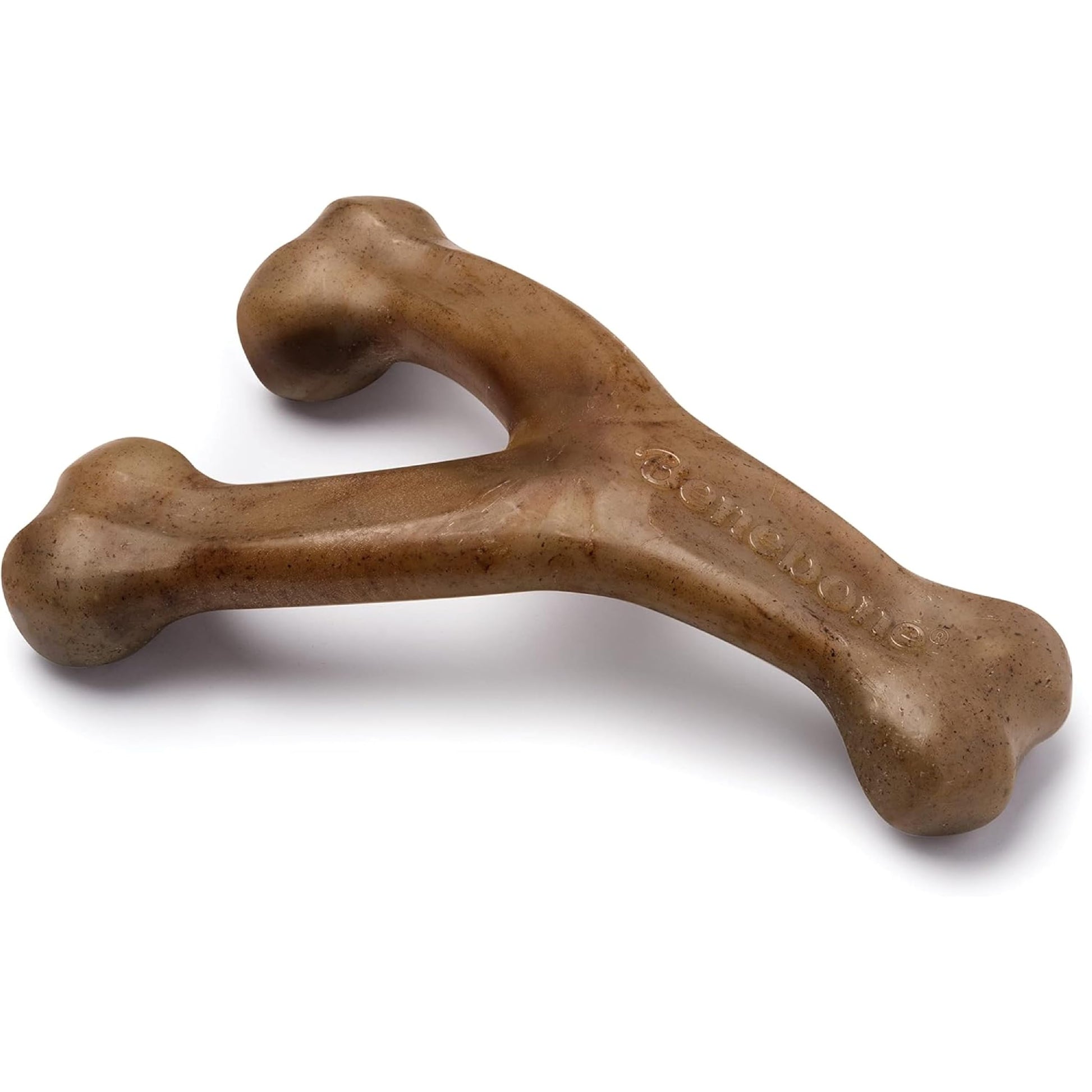 Wishbone Dog Chew Toy (Real Bacon)