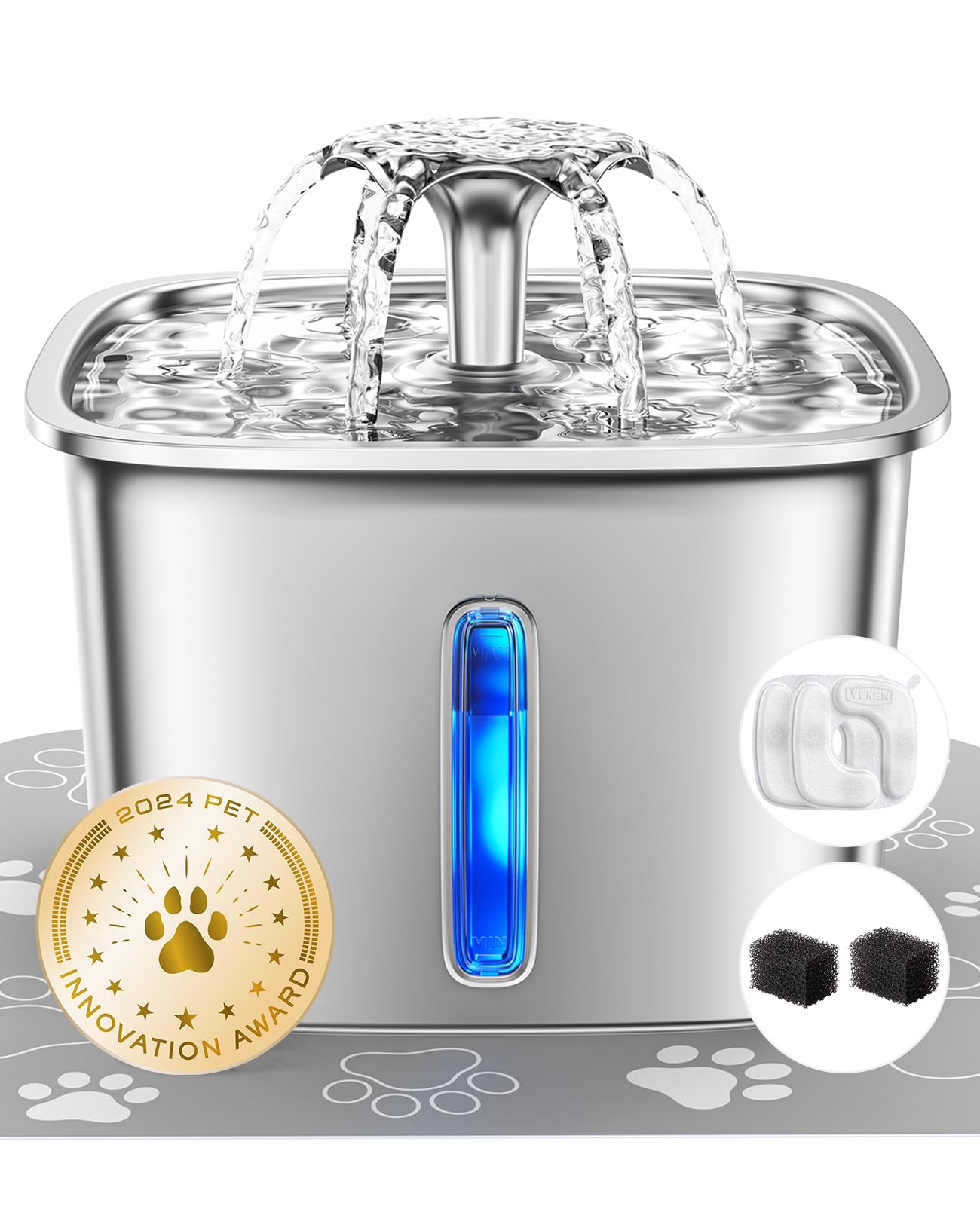 Stainless Steel Cat Water Fountain