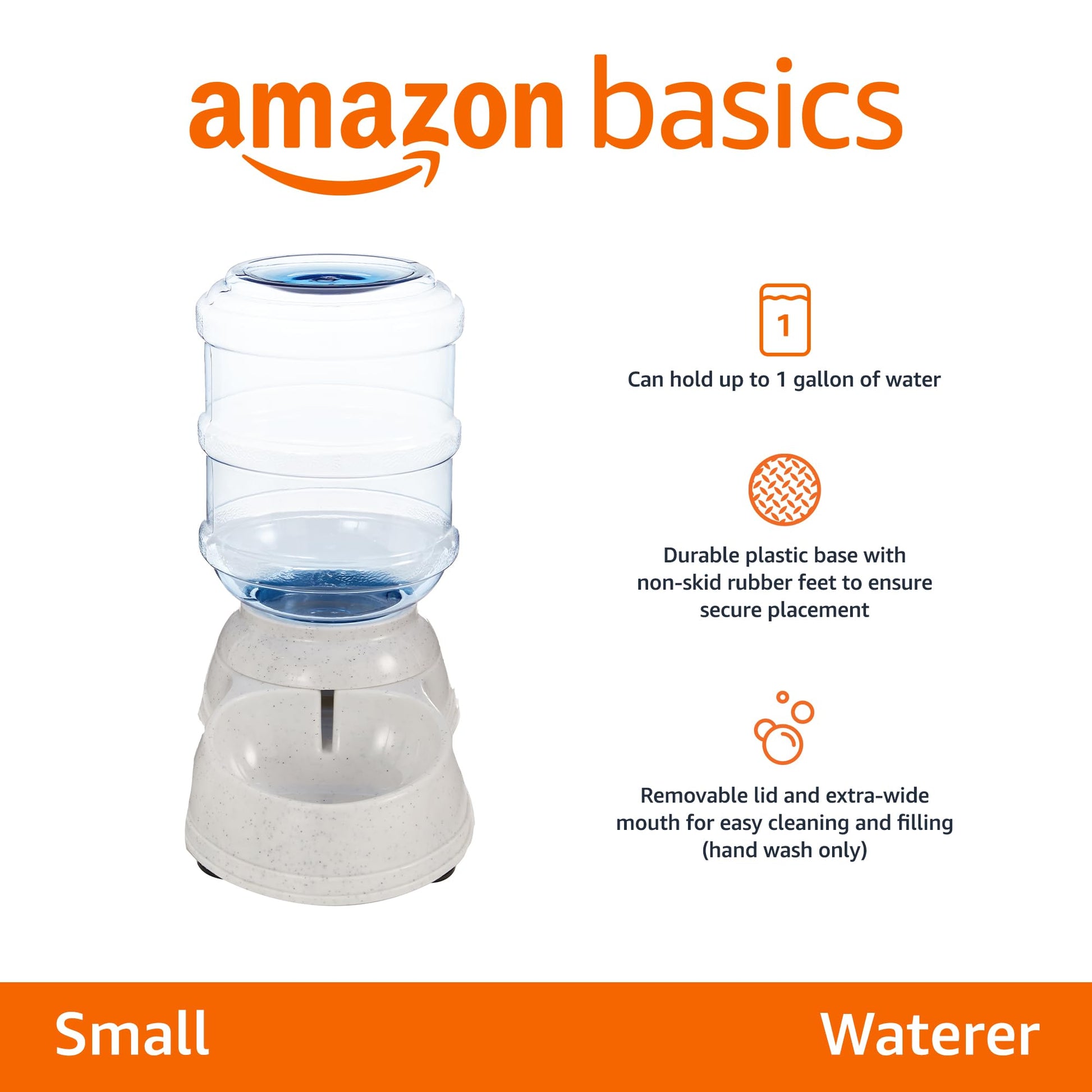 Gravity Pet Water Dispenser for Cat, Dog, 1 gallon