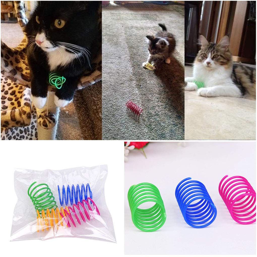 Cat Spiral Spring, 12 Pc Cat Creative Toy