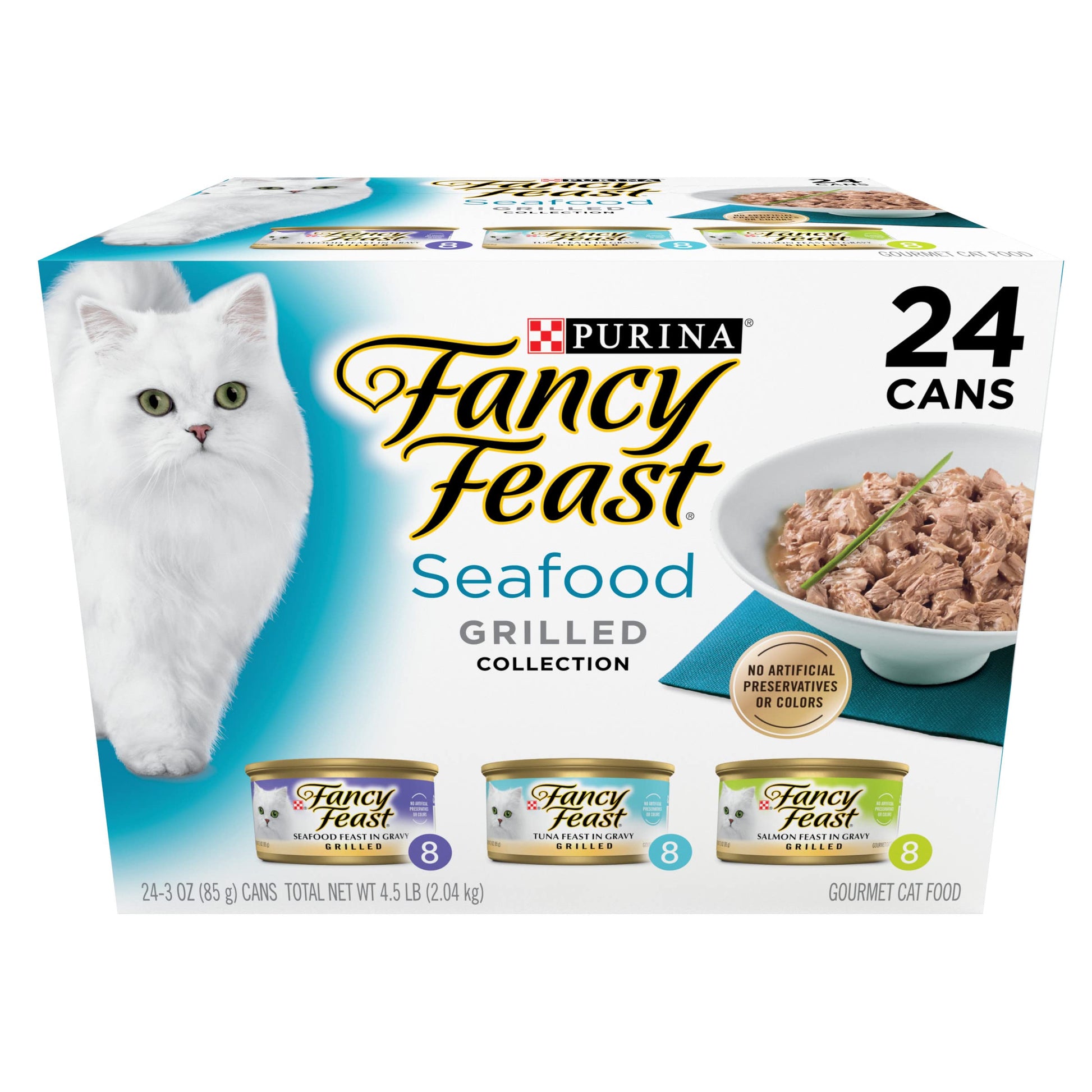 Purina Fancy Feast Grilled Wet Cat Food Seafood Collection