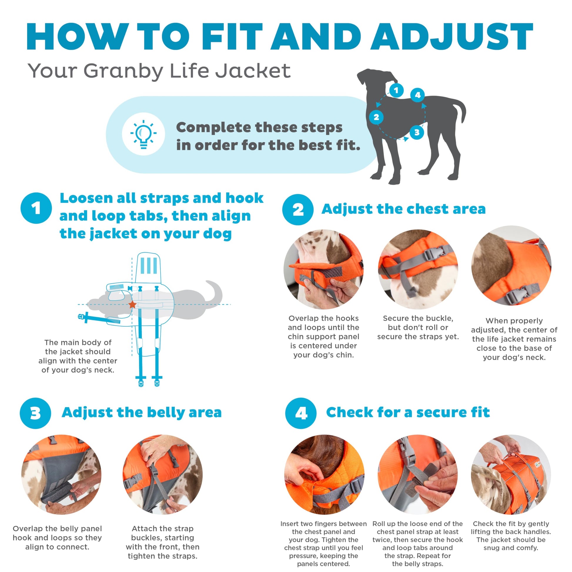 Dog Life Jacket – Flotation Vest for Swimming & Boating