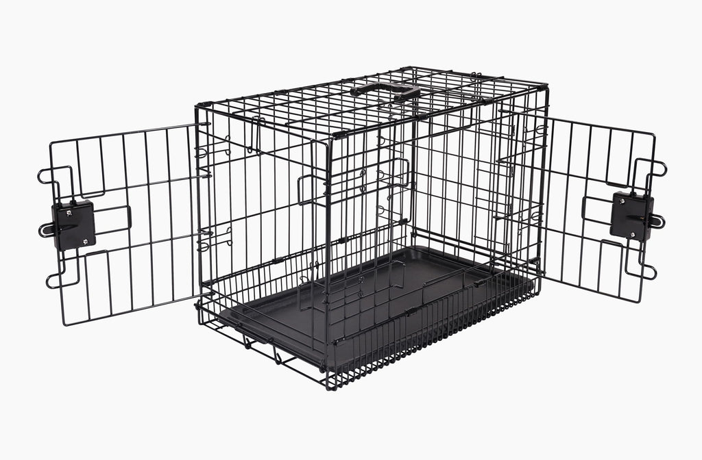 Metal Wire Dog Crate with Tray