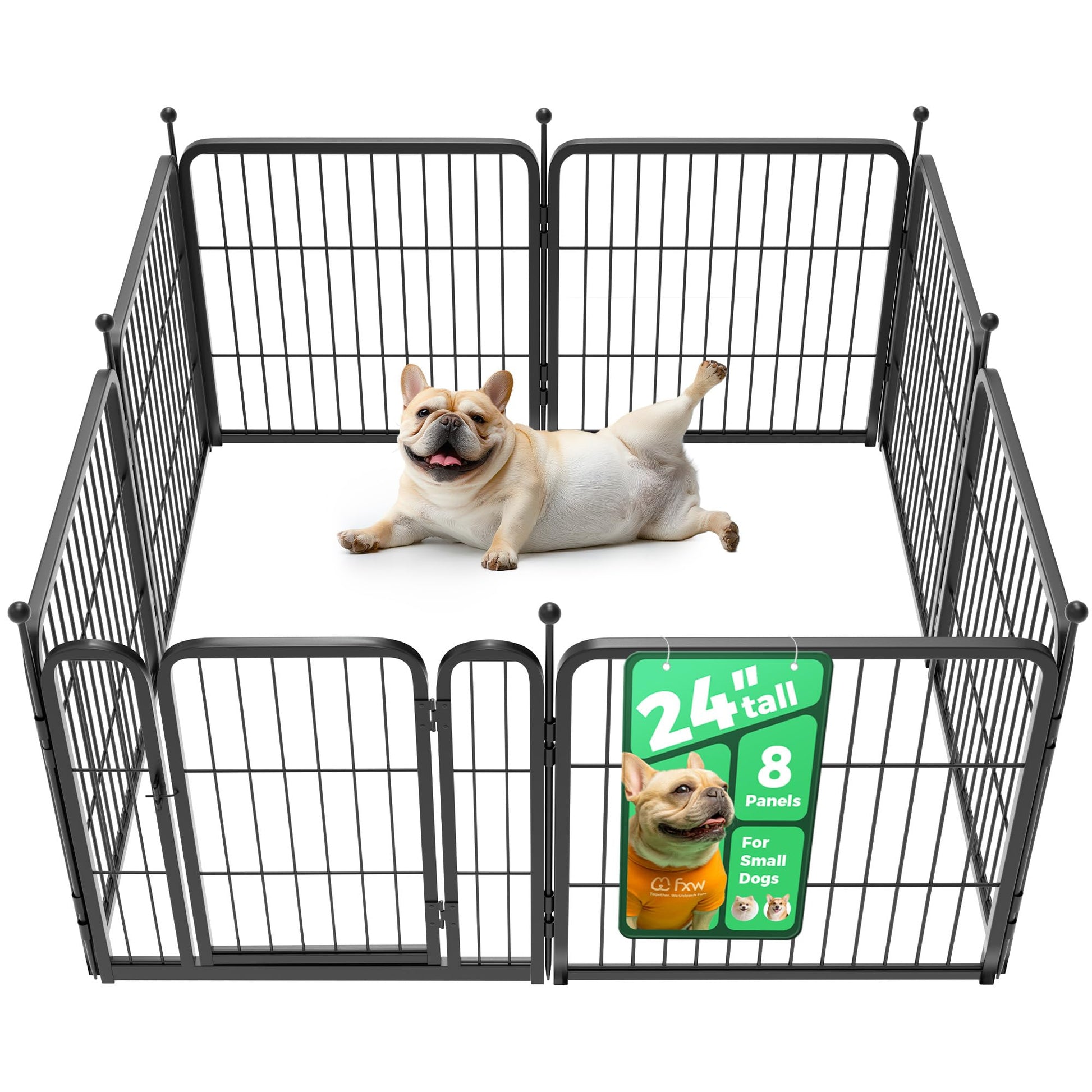 Dog Playpen  24 inch 8 Panels for Small and Puppy Dogs