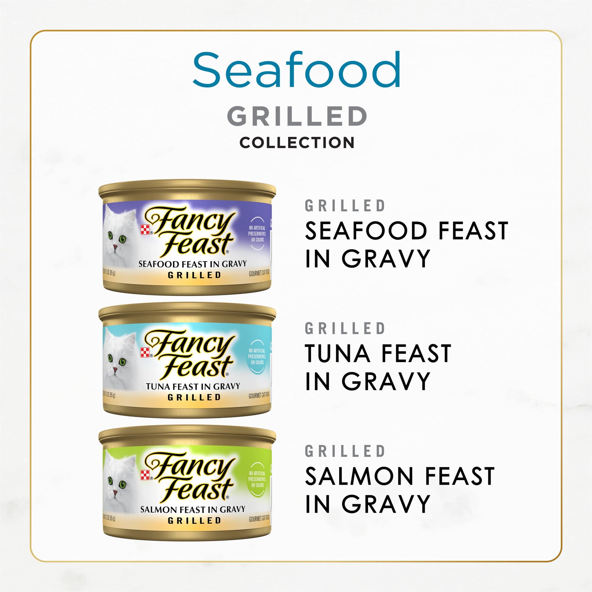 Purina Fancy Feast Grilled Wet Cat Food Seafood Collection