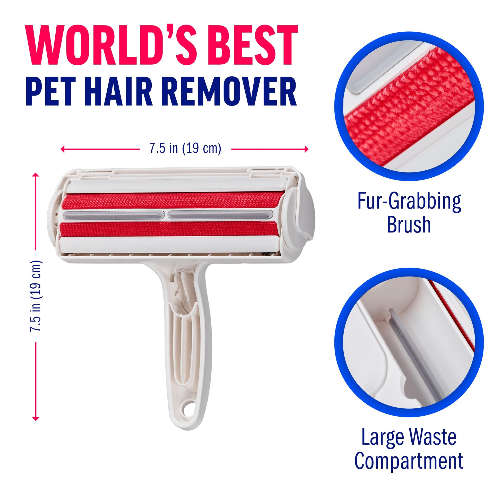 Pet Hair Remover and Reusable Lint Roller