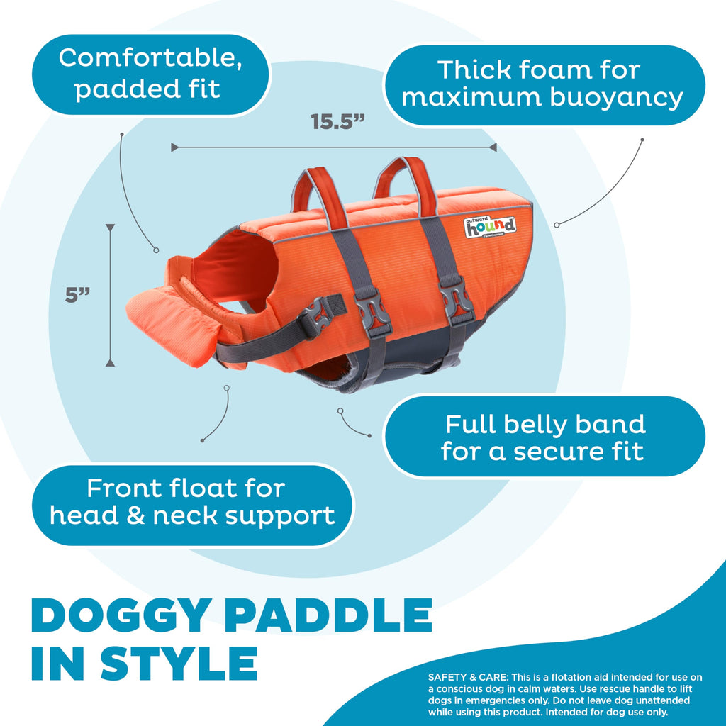 Dog Life Jacket – Flotation Vest for Swimming & Boating