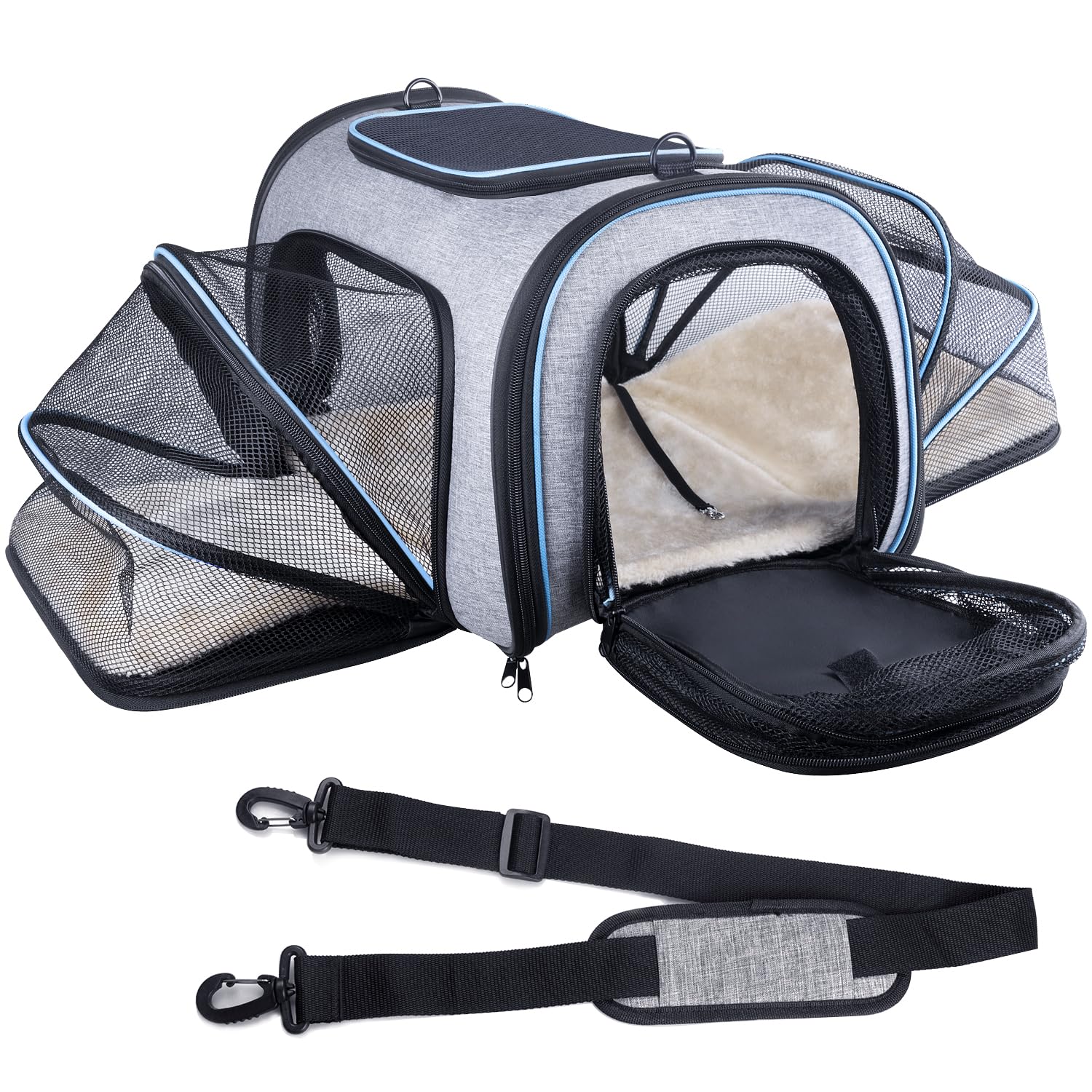 4 Sides Expandable Pet Carrier, Airline Approved