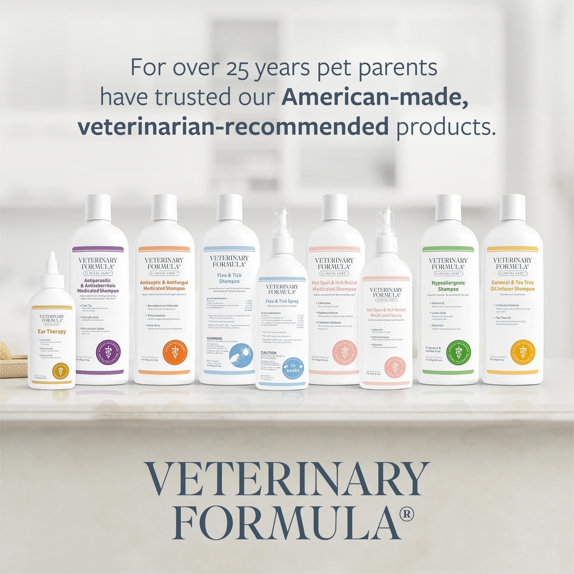 Veterinary Formula Clinical Care Hot Spot & Itch Relief Medicated Spray, 8oz – Easy to Use Spray for Dogs & Cats – Helps Alleviate Sensitive Skin, Scratching, and Licking of Coat (1 Pack)