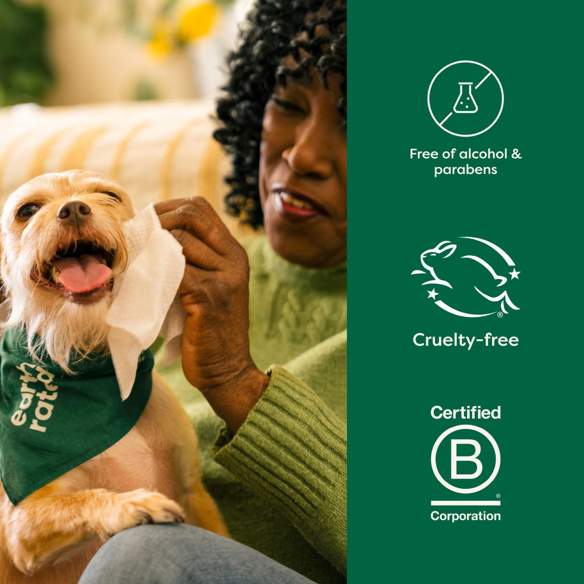 Earth Rated Pet Wipes for Dogs and Cats