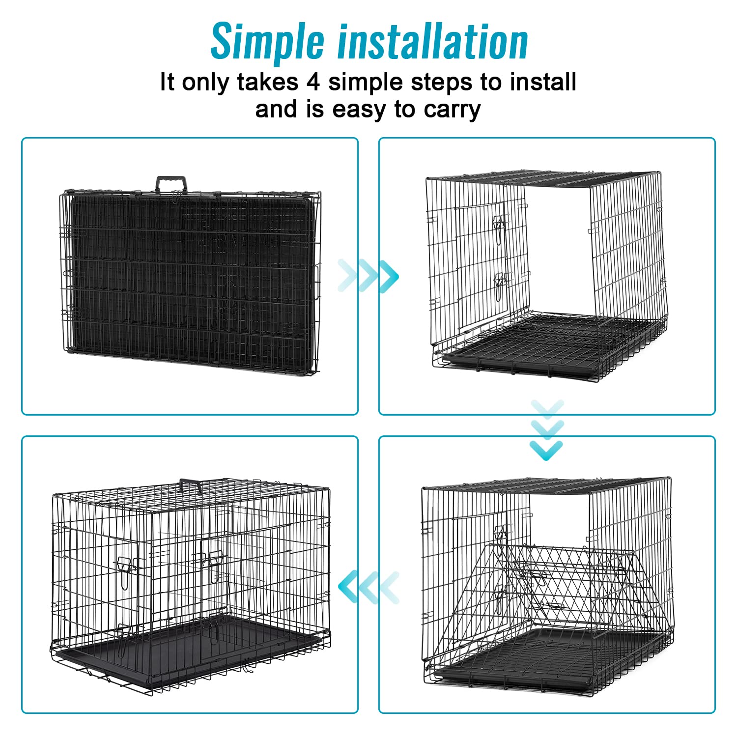 Dog Crate for Small Dogs 24 Inch