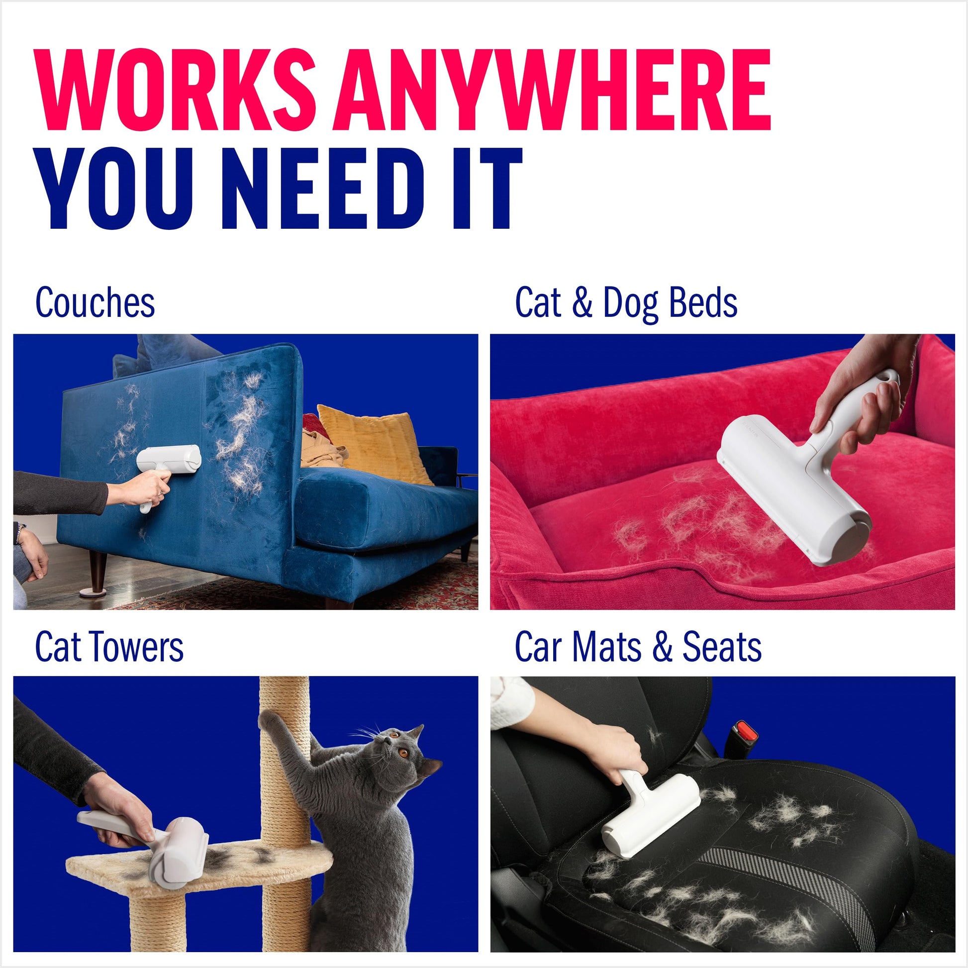 Pet Hair Remover and Reusable Lint Roller