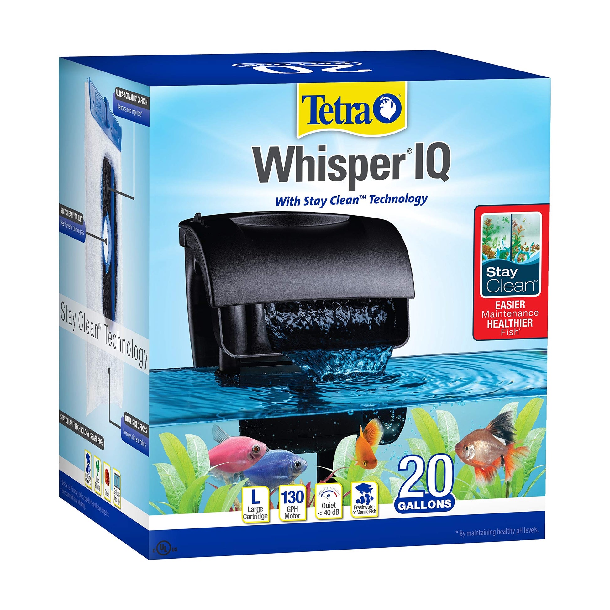 Whisper IQ Power Filter 20 Gallons