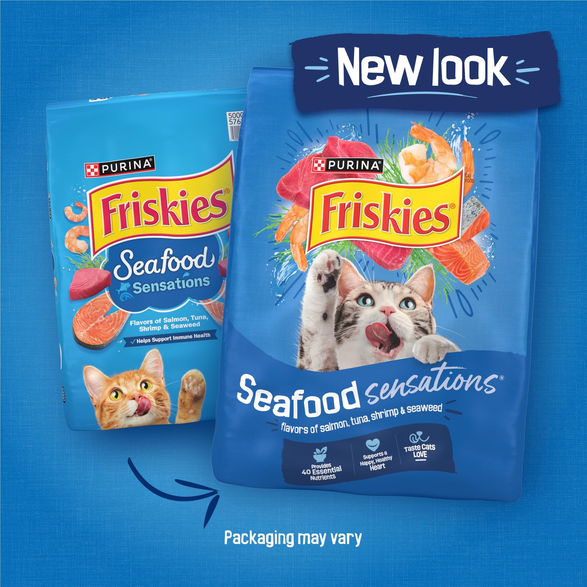 Purina Friskies Dry Cat Food Seafood Sensations 22 lb.