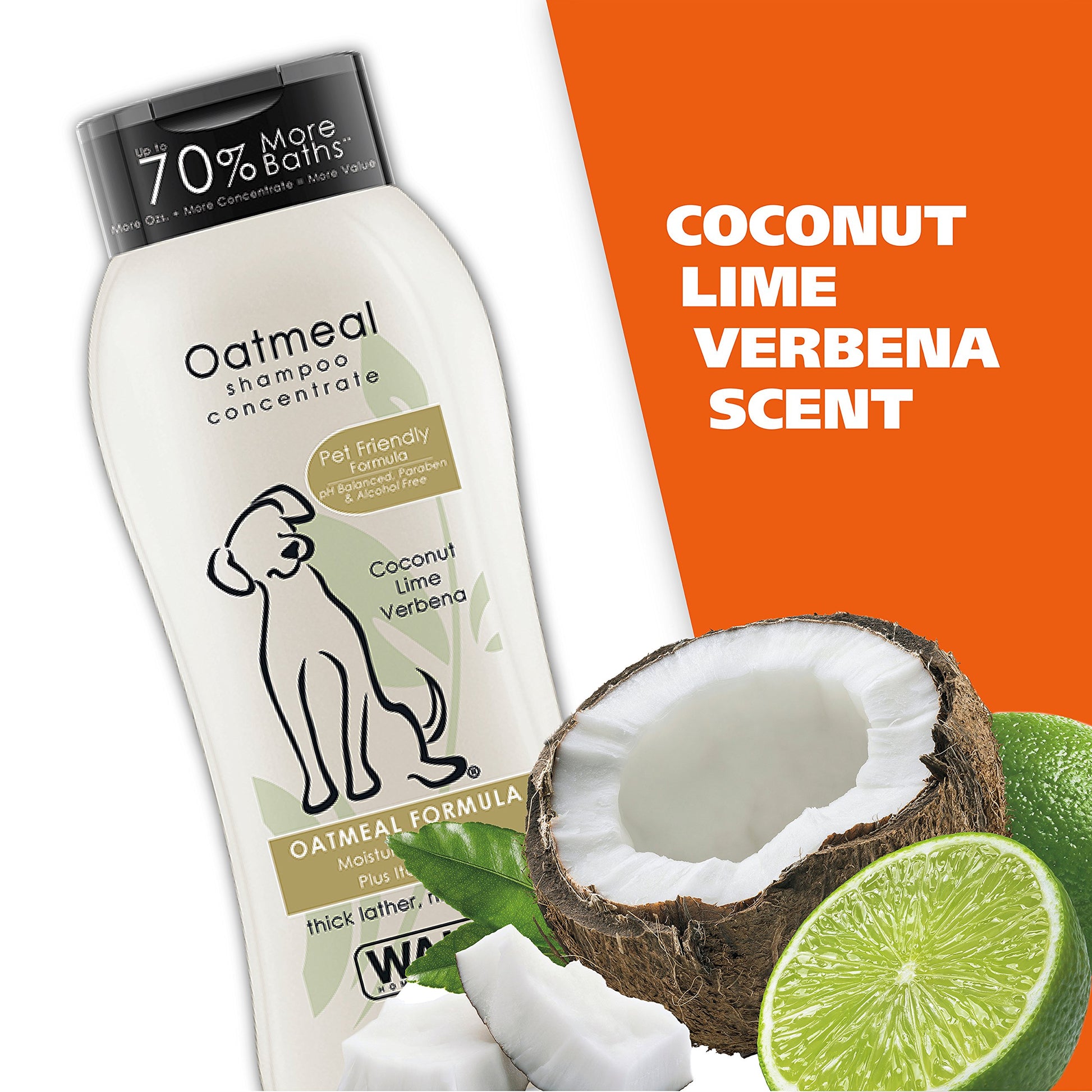 Dry Skin & Itch Relief Pet Shampoo for Dogs – Oatmeal Formula with Coconut Lime